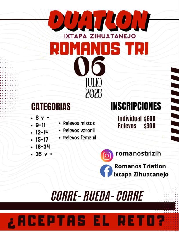 Duatlón Romanos Tri - Zihua/Ixtapa