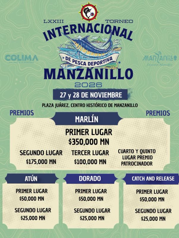 LXXII Torneno Internacional de Pesca Deportiva Manzanillo 2026